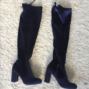 Shoes - Blue velvet boots Shoes - Blue velvet boots